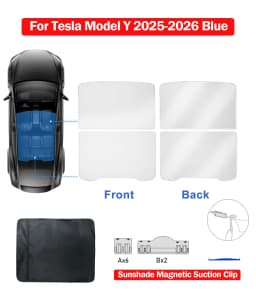 2026 For Tesla Model Y Juniper Sunshade Magnetic Suction Clip Sunroof honeycomb Sunshades Model 3 Highland Skylight Accessory