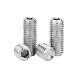 DIN913 304 Stainless Steel A2-70 Hexagon Socket Flat Point Set Screws Allen Headless Grub Screws M1.6 M2 M2.5 M3 M4 M5 M6 M8 M10