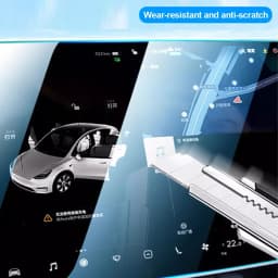 for Tesla Model Y Juniper 2025 2026 Model 3 Highland 2024 2025 Tempered Glass Film Protector Rear Center Control Protective