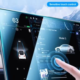 for Tesla Model Y Juniper 2025 2026 Model 3 Highland 2024 2025 Tempered Glass Film Protector Rear Center Control Protective