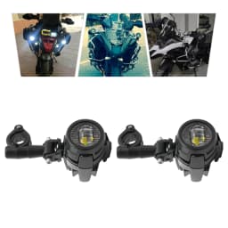 1 Pair Motorcycle Fog Light Additional Headlights, 2Pcs Universal LED Spotlights 6000K 40W for BMW R1200GS F800GS F700GS F650FS