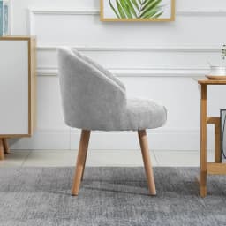 BonChoice Set of 2 Small Accent Tub Chairs Occasional Lounge Sofa for Living Room Bedroom, Upholstered Chair with Solid Wood Leg