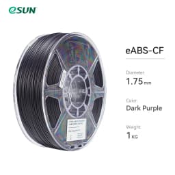 ESUN ABS Filament Carbon Fiber Filled ABS Filament 1.75mm 1KG Spool (2.2 LBS) 3D Printing Materials ABS-CF for FDM 3D Printers