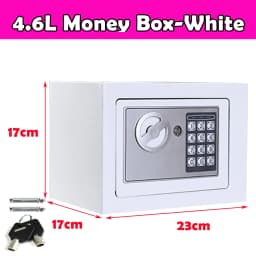 Safe Box Digital Safety Electronic Money Box for Cash Home Office, Jewelry, Large Capacity Security Steel with keys and Bolts