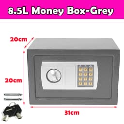 Safe Box Digital Safety Electronic Money Box for Cash Home Office, Jewelry, Large Capacity Security Steel with keys and Bolts