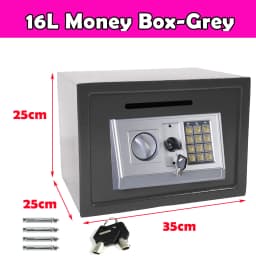 Safe Box Digital Safety Electronic Money Box for Cash Home Office, Jewelry, Large Capacity Security Steel with keys and Bolts