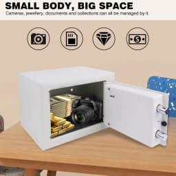 Safe Box Digital Safety Electronic Money Box for Cash Home Office, Jewelry, Large Capacity Security Steel with keys and Bolts