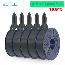 SUNLU 5KG 3D AntiString PLA/PLA Meta/High Speed PLA Filament 1.75mm 1KG/Roll 3D Printer Neatly Wound 3D Filament for 3D Printer