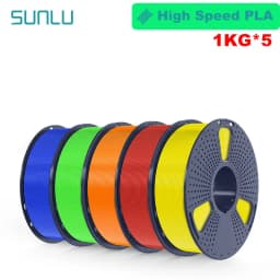 SUNLU 5KG 3D AntiString PLA/PLA Meta/High Speed PLA Filament 1.75mm 1KG/Roll 3D Printer Neatly Wound 3D Filament for 3D Printer