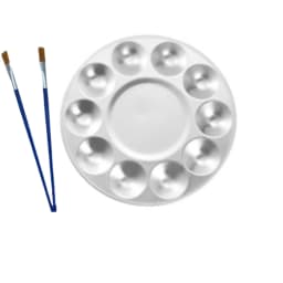 Aluminum Paint Palette, Lightweight Metal Mixing Tray for Watercolor Acrylic Oil, Portable Artist Pigment Palette with Multiple