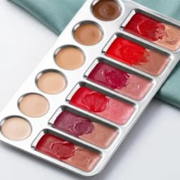 Aluminum Paint Palette, Lightweight Metal Mixing Tray for Watercolor Acrylic Oil, Portable Artist Pigment Palette with Multiple