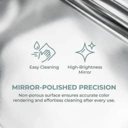 Aluminum Paint Palette, Lightweight Metal Mixing Tray for Watercolor Acrylic Oil, Portable Artist Pigment Palette with Multiple