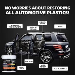 400g Heavy-Duty Car Plastic Renovator Wax - Fast-Acting Scratch Repair, Restores & Protects Car Bumpers, Interiors, Dashboard