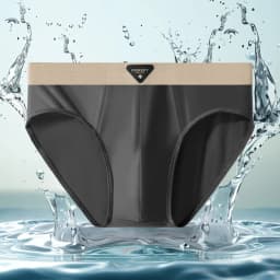 Men's Ice Silk Nylon Briefs 1/3 Pcs Set Soft Breathable Comfortable Underwear with High Elastic Mesh Crotch Shorts