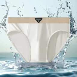 Men's Ice Silk Nylon Briefs 1/3 Pcs Set Soft Breathable Comfortable Underwear with High Elastic Mesh Crotch Shorts