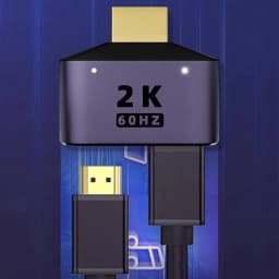 HDMI-Compatible To Dual HDTVAdapter HD 2K Dual Output Splitter Monitor Adapter 1 To2 HDTVMale To Two HDMIFemale Adapter Splitter