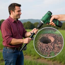 Spiral Hole Drill Bit - Home Planting Spiral Drill Bit - Planting Tool for Loosening Soil and Digging Holes, Garden Drill Bit,