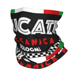 Custom Ducatis Motorcycle Bandana Neck Warmer Men Women Winter Hiking Ski Scarf Gaiter Racing Team Face Cover