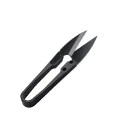 1/2pcs Stainless Steel U-shaped Elastic Scissors Black Carbon Steel Clothing Needle Thread Sewing Scissors