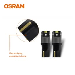 OSRAM LED T10 6000K W5W 194 LEDriving SL Advance 6000K White Car Reading Bulbs Door Lamps Interior Light 12V 1.5W 2980CW, Pair