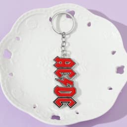 Rock Roll Music Song Enamel Pendant Keychain Band Vintage Badge Keyrings for Backpack Decorate Collectibles