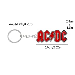 Rock Roll Music Song Enamel Pendant Keychain Band Vintage Badge Keyrings for Backpack Decorate Collectibles