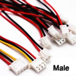 10-100PCS XH2.54 2/3/4/5/6 Pin Pitch 2.54mm Wire Cable Connector XH Plug Male & Female Battery Charging Cable 200MM Length 26AWG