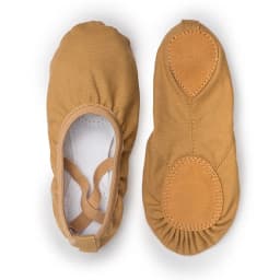 USHINE Quality red professional Ballerina Split-Sole Canvas Dance Gymnastics Kids Yoga Ballet Flats Children Dance Shoe Woman