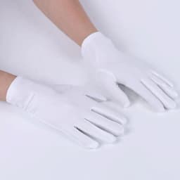 1 Pair Spring Summer Spandex Gloves Black White Etiquette Thin Stretch Gloves Dance Tight White Jewelry Gloves Gloves For Male