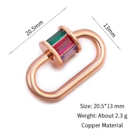 Neckalce Bracelet Clasp Supplies Handmade Fastener Carabiner Screw Clasps Accessories For Luxury Needlework Diy Jewelry Making