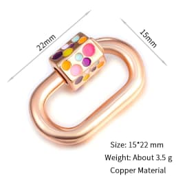 Neckalce Bracelet Clasp Supplies Handmade Fastener Carabiner Screw Clasps Accessories For Luxury Needlework Diy Jewelry Making