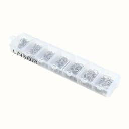 1Box 3-10mm Mixed Stainless Steel Open Jump Rings Split Rings Connectors For Diy Jewelry Making DIY Necklace Crafts Accessories