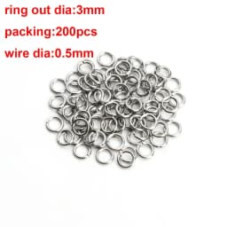 1Box 3-10mm Mixed Stainless Steel Open Jump Rings Split Rings Connectors For Diy Jewelry Making DIY Necklace Crafts Accessories