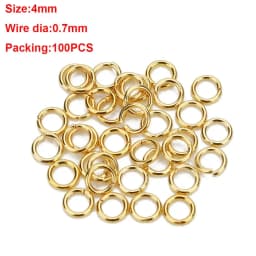 1Box 3-10mm Mixed Stainless Steel Open Jump Rings Split Rings Connectors For Diy Jewelry Making DIY Necklace Crafts Accessories
