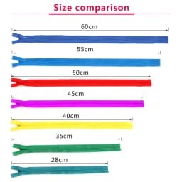 10Pcs/Pack 28cm 35cm 40cm 45cm 50cm 55cm 60cm 3# Invisible Zipper Nylon Coil Zipper For DIY Handcraft Cloth Sewing Accessories
