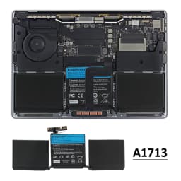 KingSener A1713 Laptop Battery for Apple MacBook Pro 13" A1708 2016 2017 EMC 2978 3164 020-00946 MLL42LL Batteria AKKU 4781mAh