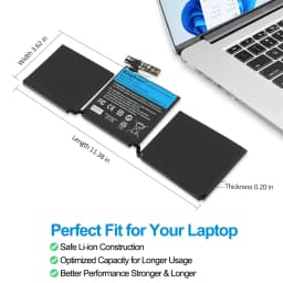KingSener A1713 Laptop Battery for Apple MacBook Pro 13" A1708 2016 2017 EMC 2978 3164 020-00946 MLL42LL Batteria AKKU 4781mAh
