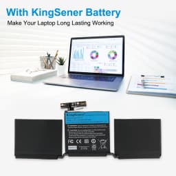 KingSener A1713 Laptop Battery for Apple MacBook Pro 13" A1708 2016 2017 EMC 2978 3164 020-00946 MLL42LL Batteria AKKU 4781mAh