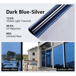 Window Film Privacy Vinyl Glass Window One Way Daytime Privacy Static Cling Blocking Anti UV Reflective Adhesive Vinyl for Car