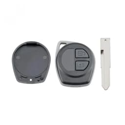2 Buttons Auto Car Key Fob Case Shell Replacement Remote Cover with HU87 Blade Fit for SUZUKI IGNIS ALTO SX4 VAUXHALL AGILA
