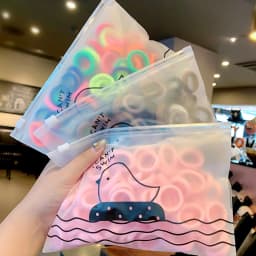 50pcs/Set Girls Colorful Nylon Small Elastic Hair Bands Children Ponytail Holder Scrunchie Headband Kids Hair Accessories