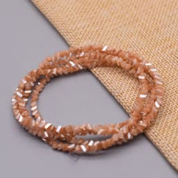 Yanqi 38 Color High quality Triangle Crystal Beads 4mm 130pcs Loose Crystal Glass Beads For Jewelry Making DIY Earring Necklace