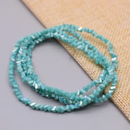 Yanqi 38 Color High quality Triangle Crystal Beads 4mm 130pcs Loose Crystal Glass Beads For Jewelry Making DIY Earring Necklace