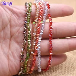 Yanqi 38 Color High quality Triangle Crystal Beads 4mm 130pcs Loose Crystal Glass Beads For Jewelry Making DIY Earring Necklace