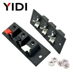 2pcs 6pcs 10pcs 2 3 4 Positions Connector Terminal Push In Jack Load Spring 4 Poles Audio Speaker Terminals Plug Socket Clip