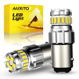 AUXITO 2pcs P21W BA15S LED Canbus 1156 BAY15D 1157 P21/5W LED Bulbs T15 R5W Car Lights 6500K White Brake Lights Reverse Lamp DRL