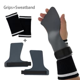 A Pair of Carbon No Finger Hole Hand Grips for Crossfit Pull Ups Cross Training Kettlebell Gymnastics Workout Palm Protector