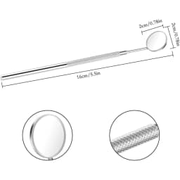 Dental Mirror, Mouth Mirror, Dentist Oral Care Tool, Stainless Steel Dentist Tool for Teeth Cleaning Mouth Inspection Mirror