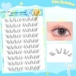 Natural Lash Extensions Individual Cluster Eyelashes Volume Wispy Foxes Style Lashes For Women Makeup Daily Fluffy Lightweight