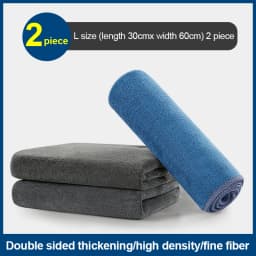 Microfiber Cleaning Towel Thicken Soft Drying Cloth Car Body Washing Towels Double Layer Clean Rags Car Accessories